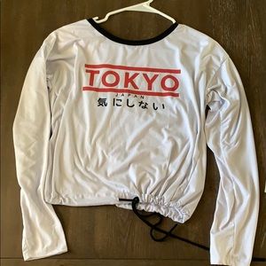 Cute white long sleeve shirt